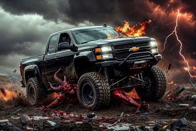 RUNNIN OVER THE DEVIL WITH A CHEVY